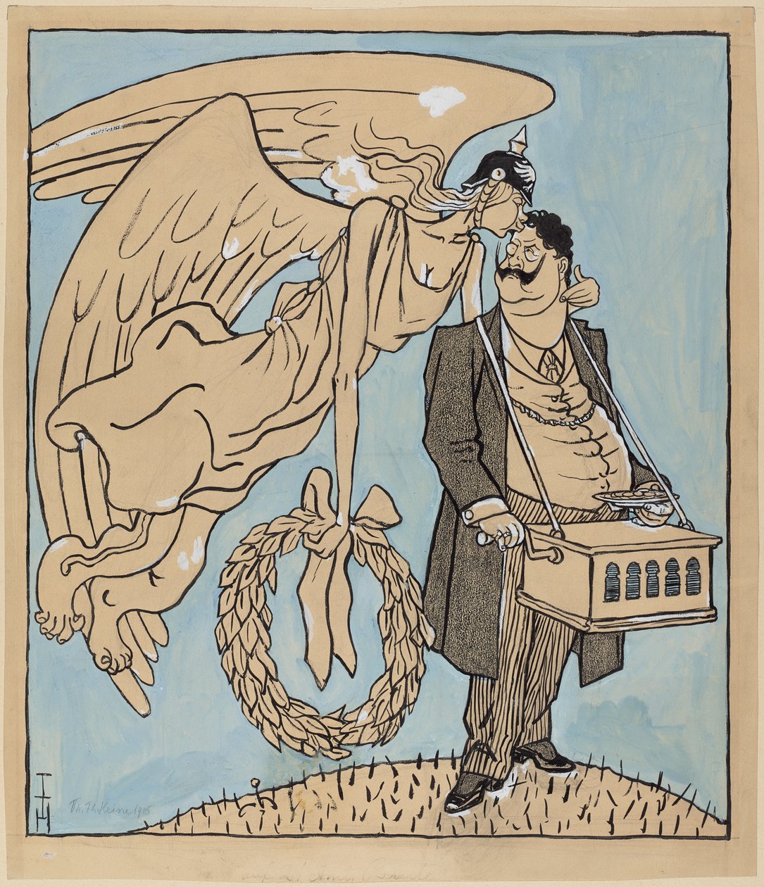 A berlini Roland; Simplicissimus IX/13, 1905 alkotó: Thomas Theodor Heine