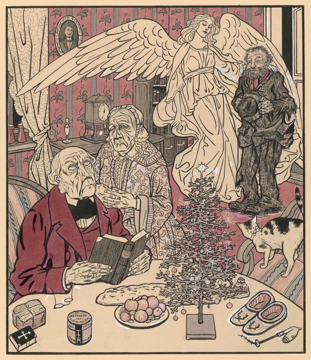 Az elveszett fiú vagy A tévútra jutott fiú (Képek a családi életből, 4. szám) alkotó: Thomas Theodor Heine