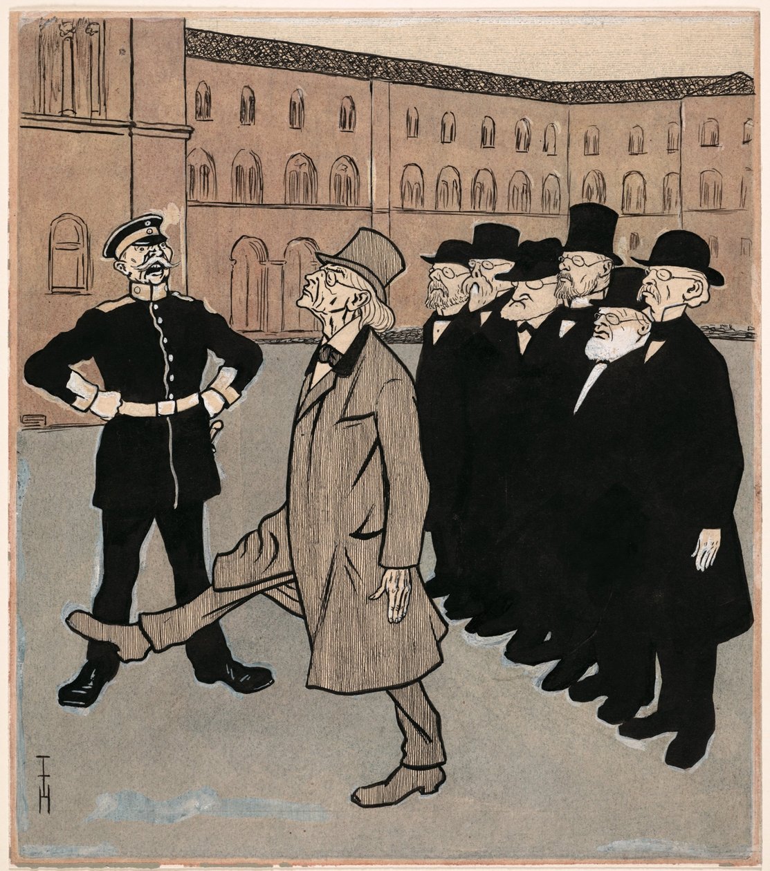 A tudomány szabadsága; Simplicissimus V/5 alkotó: Thomas Theodor Heine