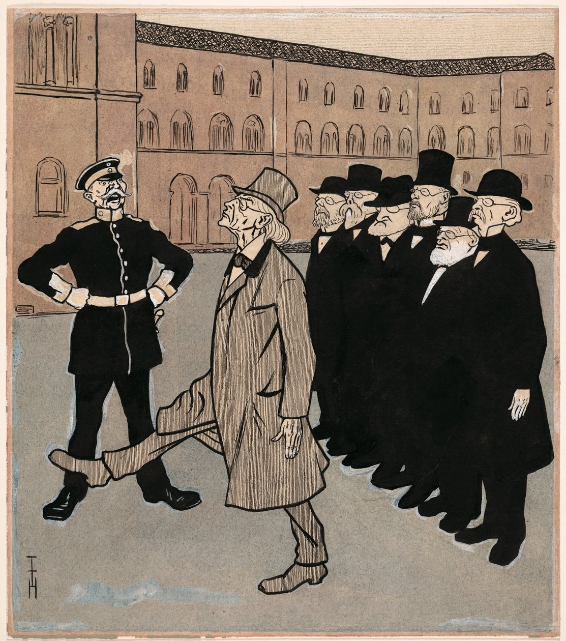 A tudomány szabadsága; Simplicissimus V/5 alkotó: Thomas Theodor Heine