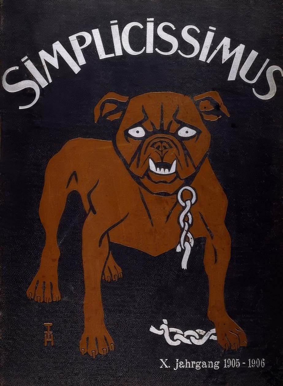 Ez a kutya szarvasmarha alkotó: Thomas Theodor Heine