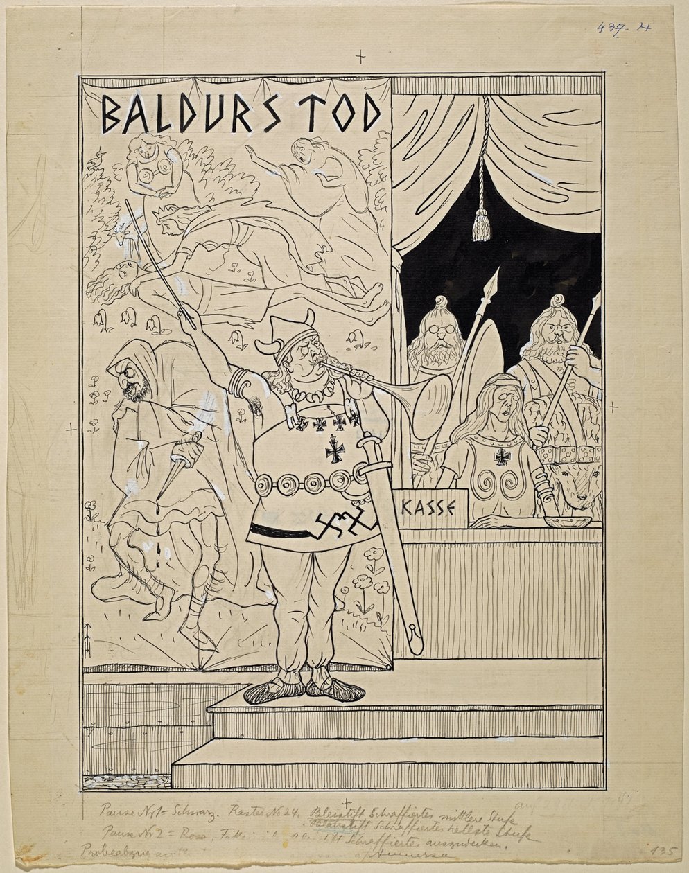 verseny Oberammergauért; Simplicissimus XXXV/8 alkotó: Thomas Theodor Heine