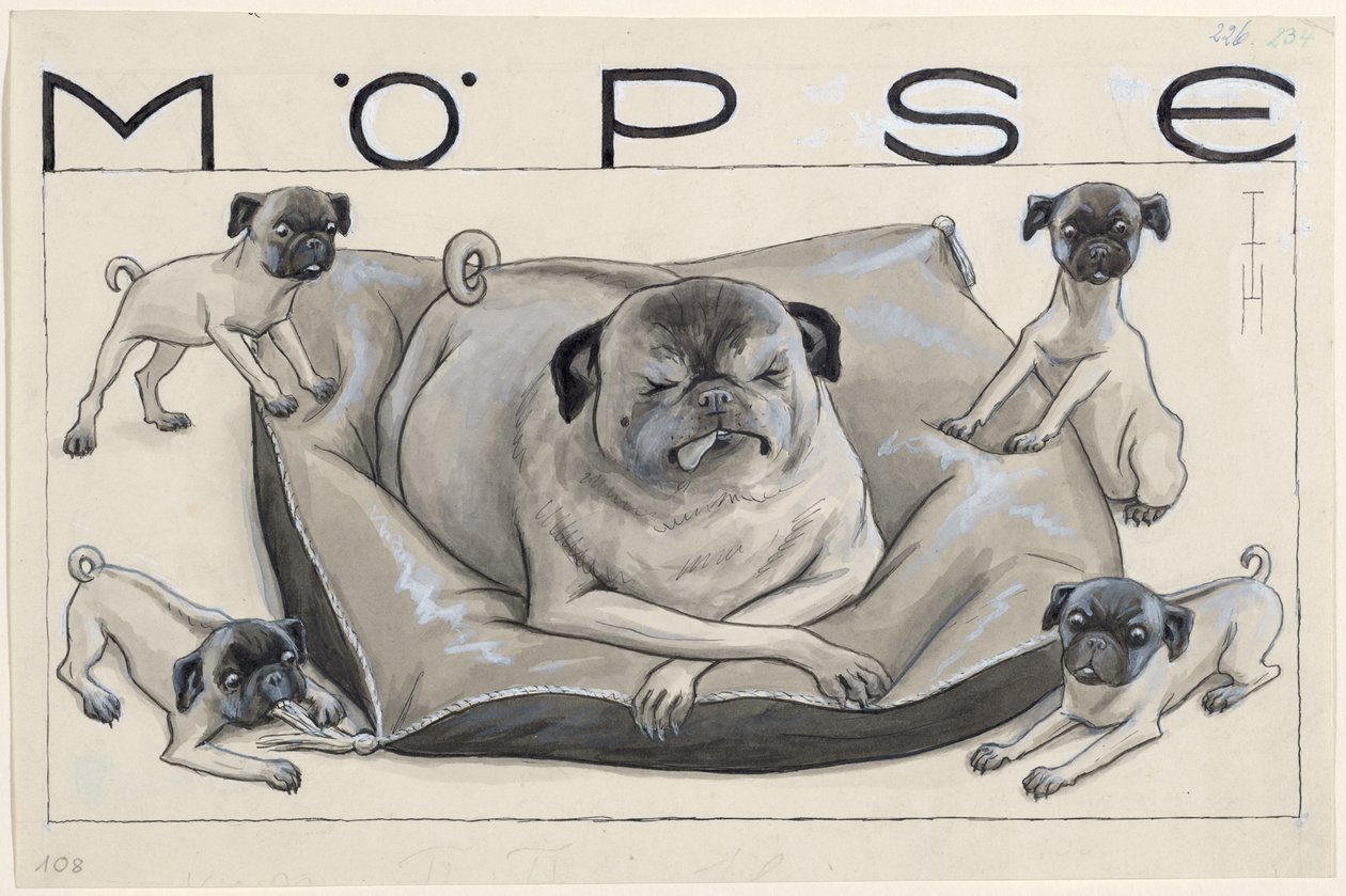 Mopszok alkotó: Thomas Theodor Heine