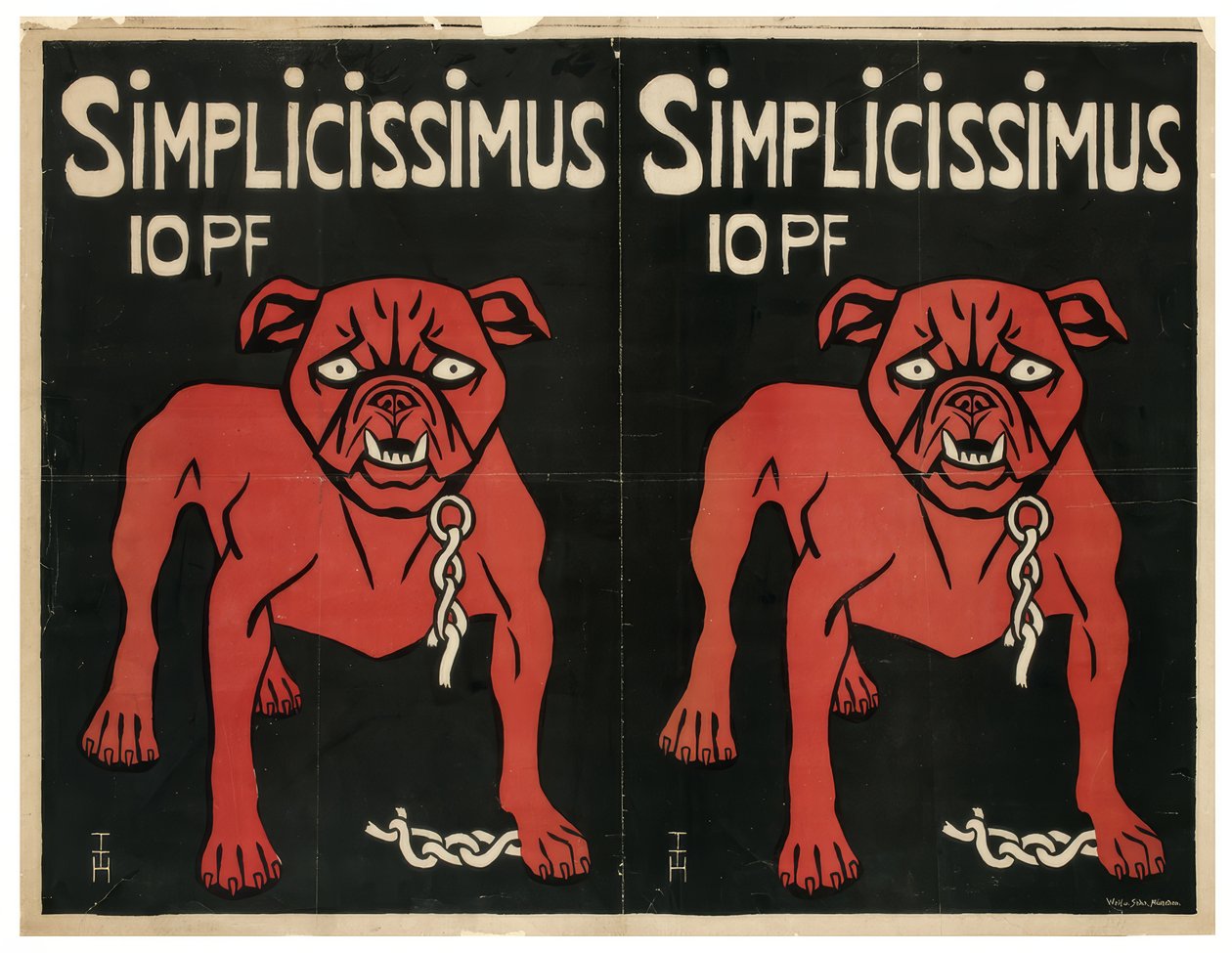 EGYSZERŰ 10 PF alkotó: Thomas Theodor Heine