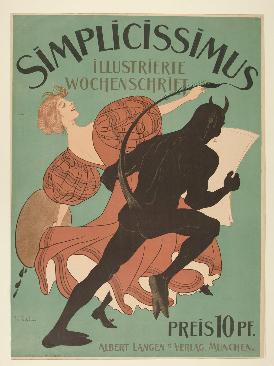 Simplicissimus, Illustrated Weekly alkotó: Thomas Theodor Heine