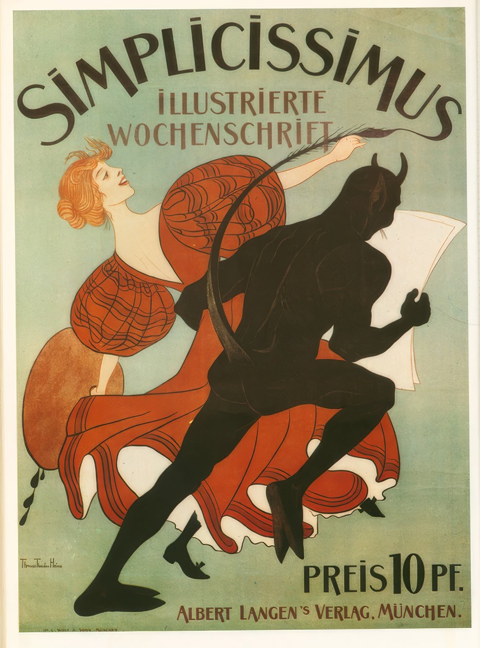 "Simplicissimus" / Thomas Theodor Heine / színes litográfia, 1919 alkotó: Thomas Theodor Heine