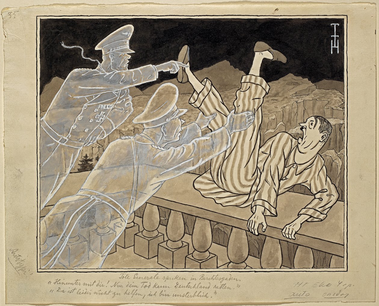 Halott tábornokok kísértik Berchtesgadent alkotó: Thomas Theodor Heine
