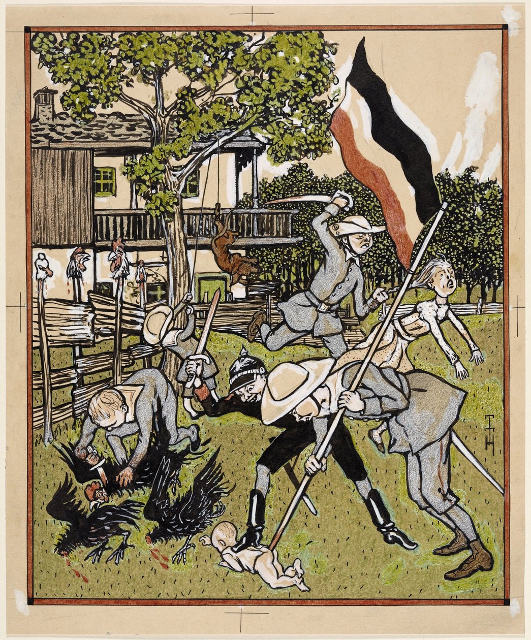 Ahogy a régiek énekeltek; Simplicissimus V/22 alkotó: Thomas Theodor Heine