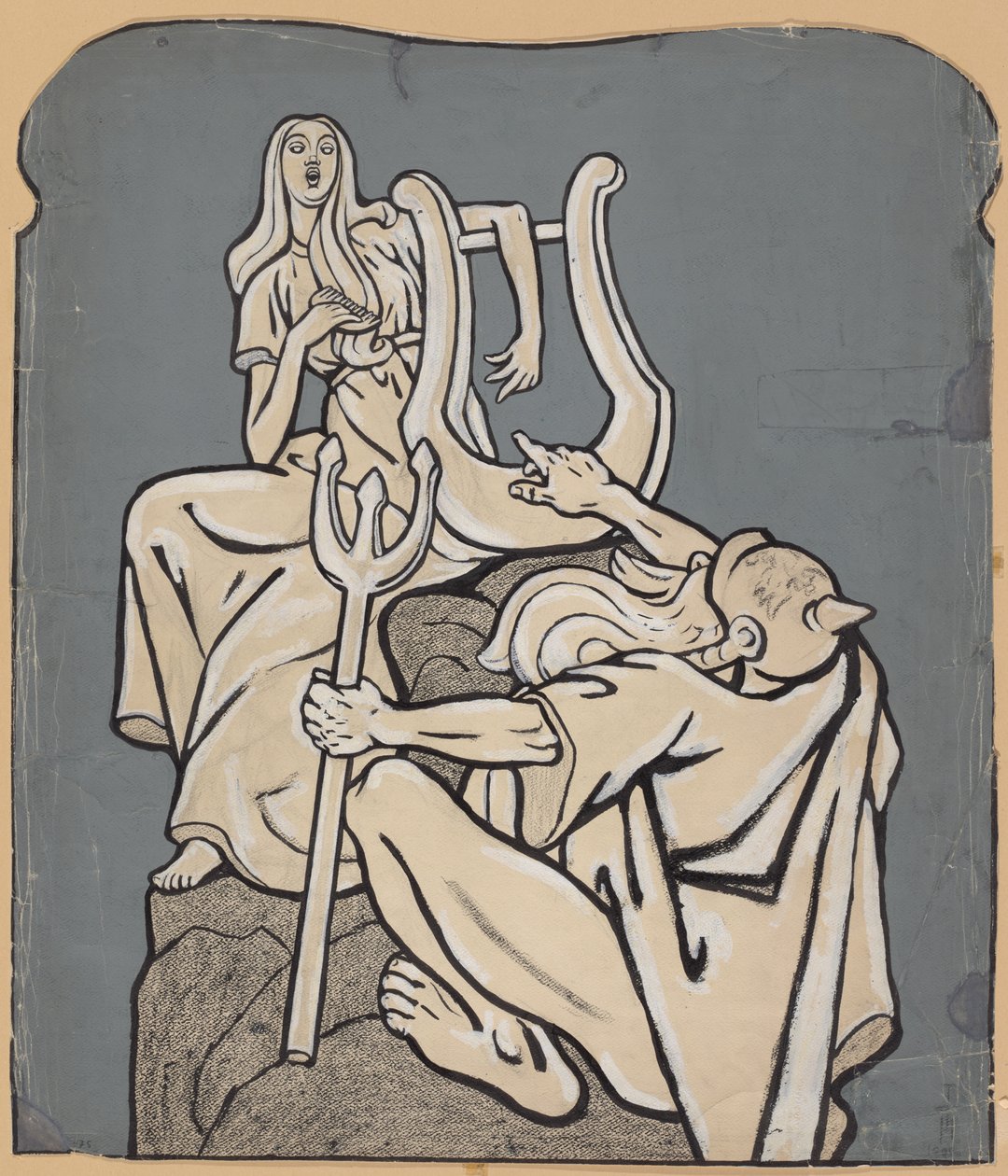 Heinrich Heine születésének századik évfordulójára – Heine-emlékmű makettje; Simplicissimus IV/38, 1899 alkotó: Thomas Theodor Heine