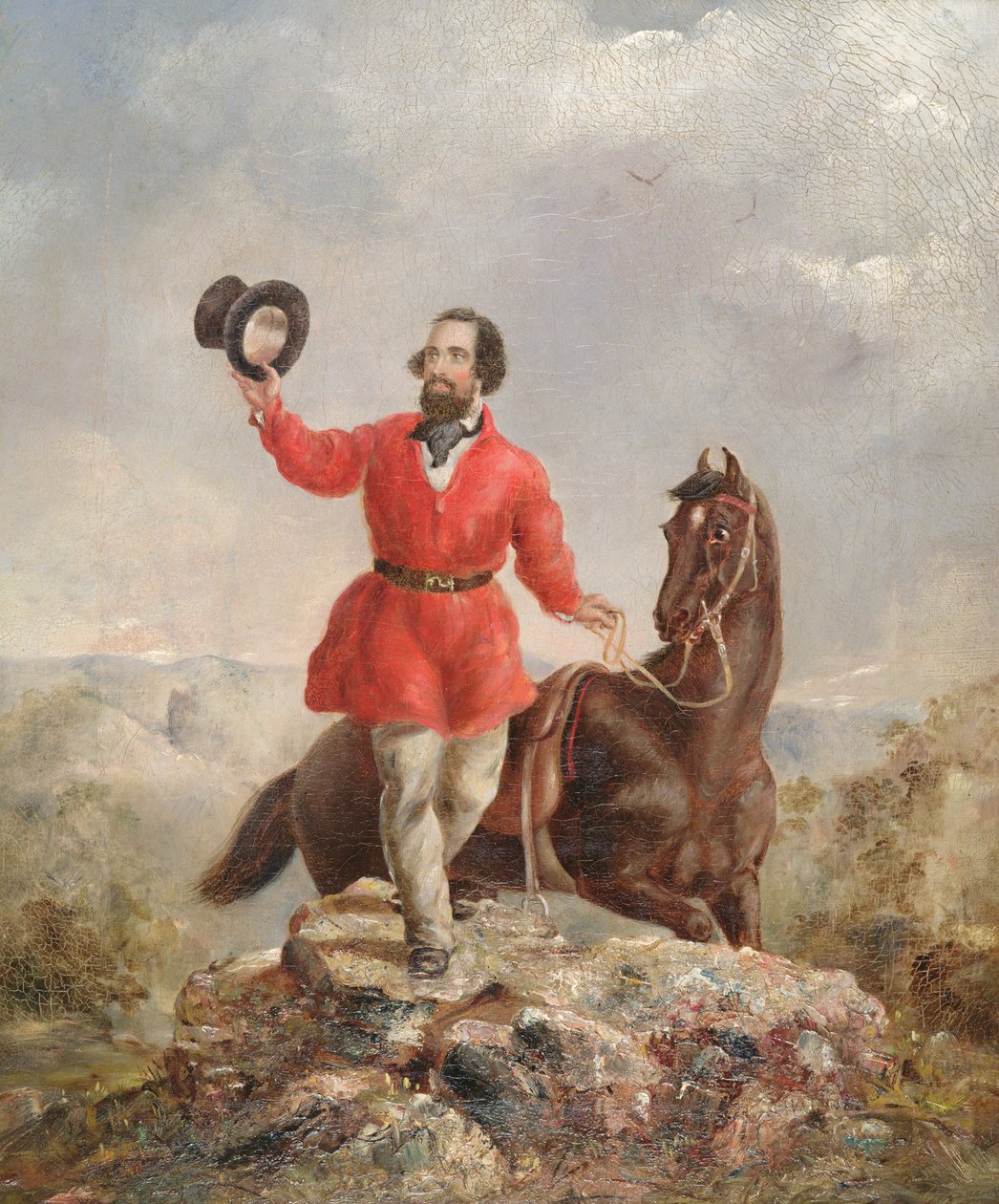 Mr E.H. Hargraves, Ausztrália aranyfelfedezője, 1851 alkotó: Thomas Tyrwhitt Balcombe