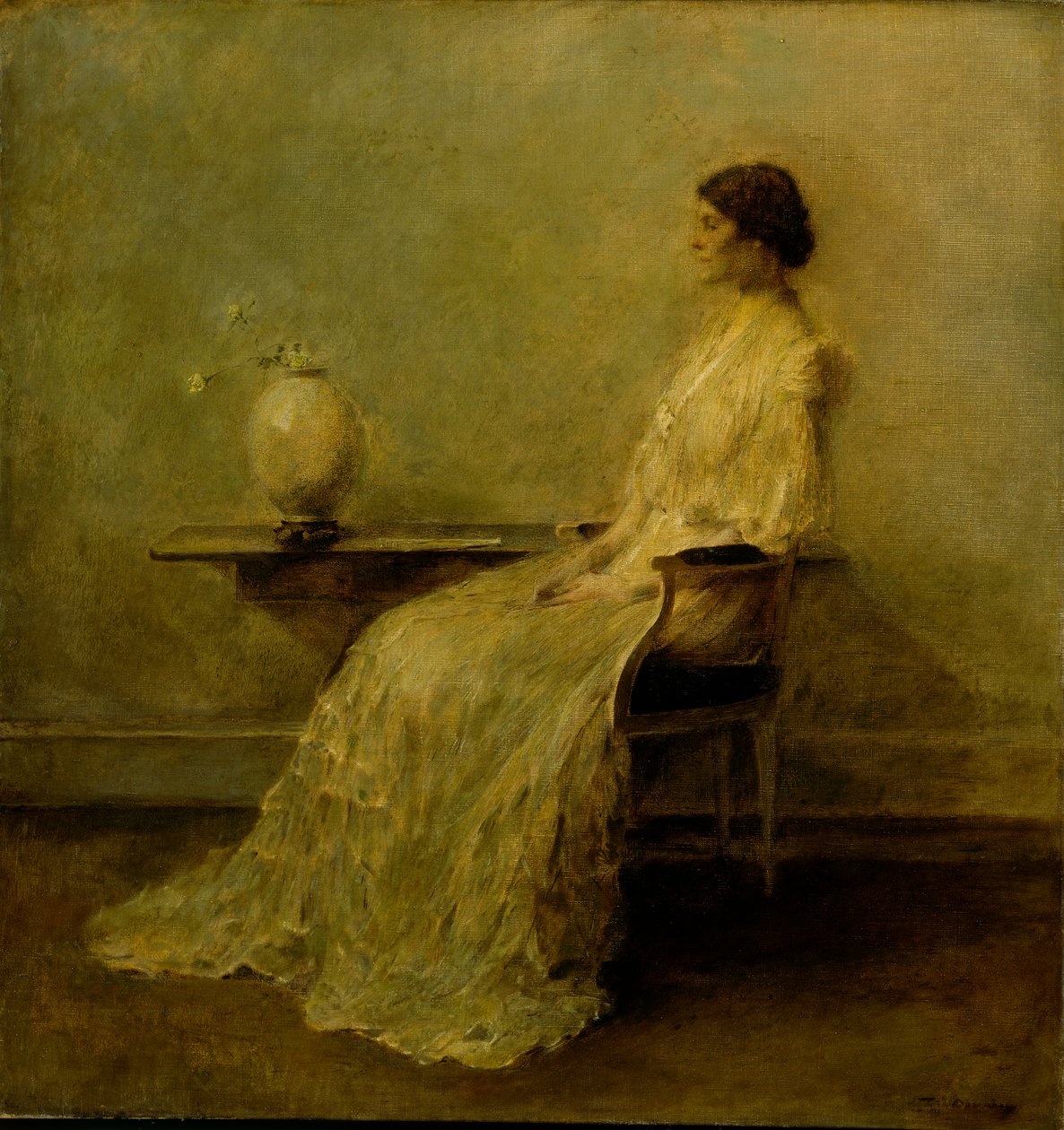 Lady in White No. 2, kb. 1910. alkotó: Thomas Wilmer Dewing