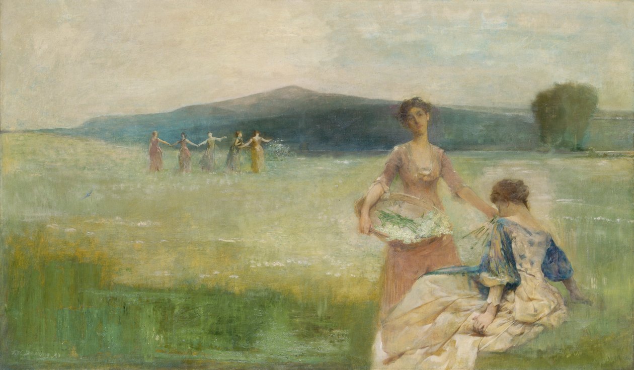 1890 tavasza. alkotó: Thomas Wilmer Dewing
