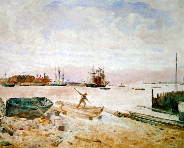 Fleetwood, 1860 körül (akvarell, papír) alkotó: Thomas Wade