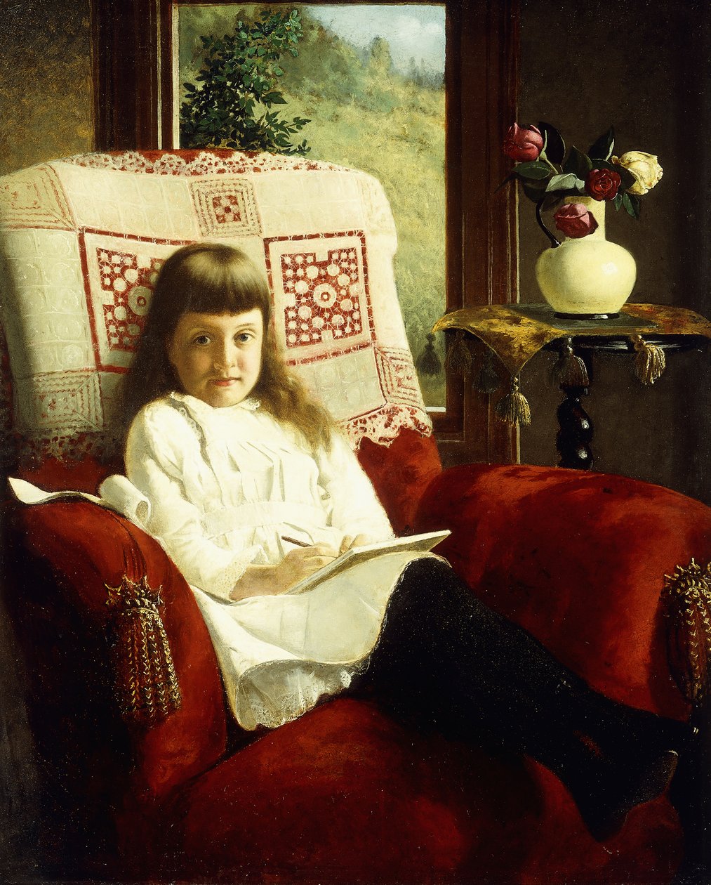 Mildred Wallace fiatal lányként, alkotó: Thomas Waterman Wood