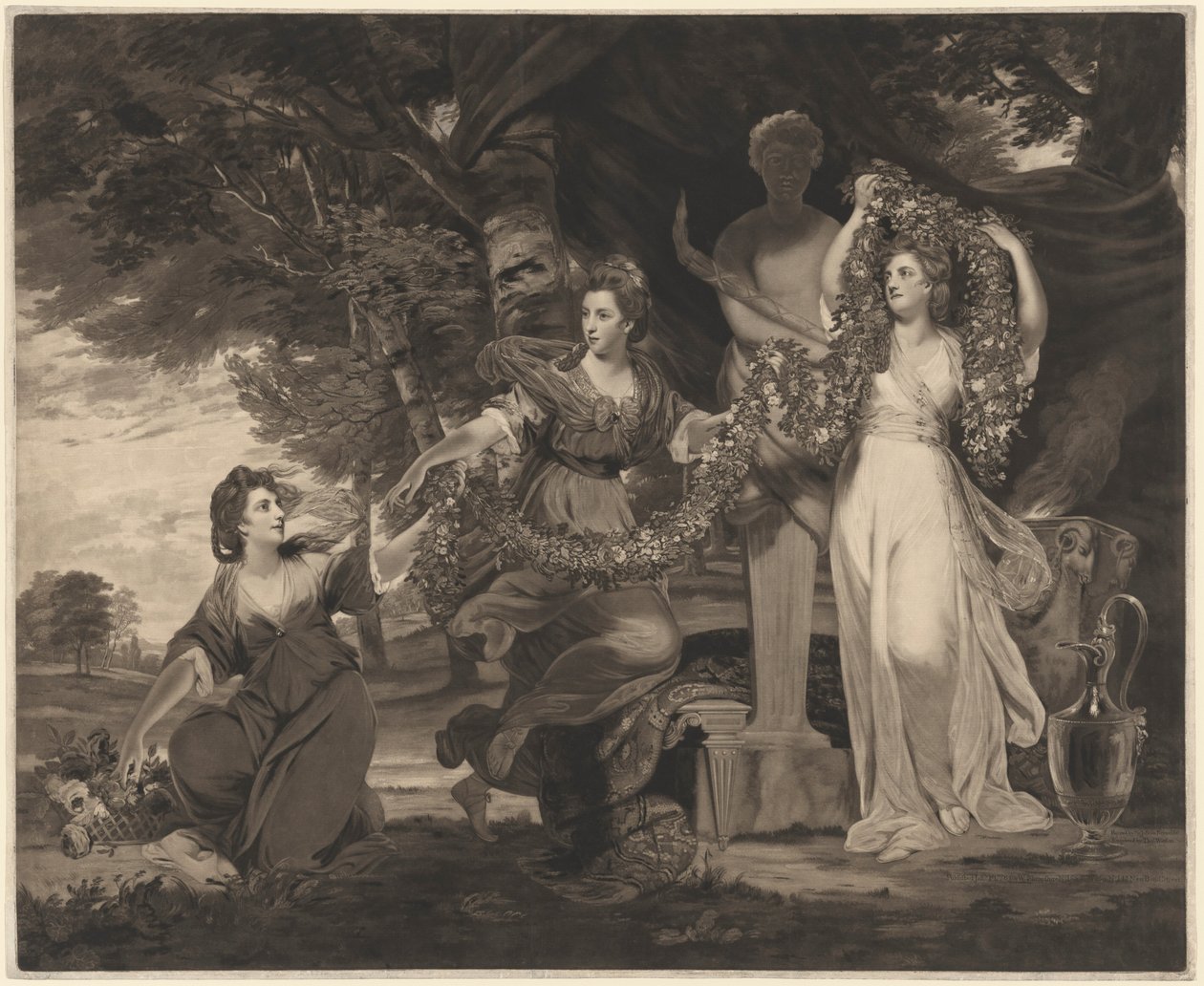 Áldozat a szűzhártyának (Sir William Montgomery három lánya) alkotó: Thomas Watson after Sir Joshua Reynolds