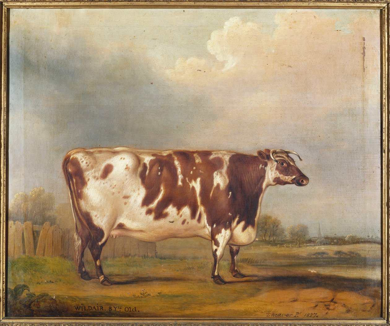 Wildair, nyolcéves üsző folyami tájon, 1827 alkotó: Thomas Weaver
