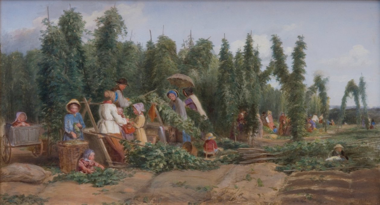 Komlókert, 1858 alkotó: Thomas Webster