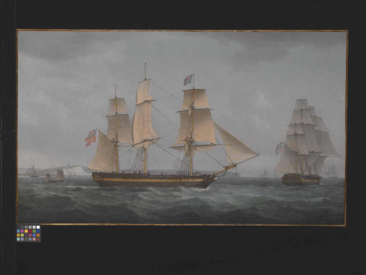 Off the Dover Coast (olaj, vászon) alkotó: Thomas Whitcombe