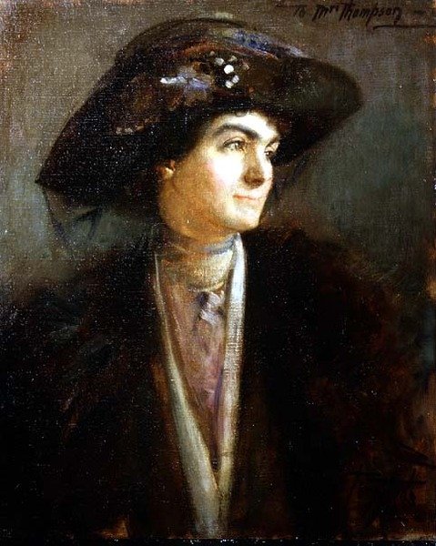 Mabel Persis mellszobrai portréja alkotó: Thomas William Roberts