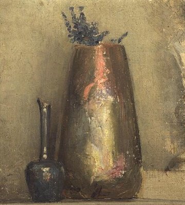 Csendélet két váza egy polcon alkotó: Thomas William Roberts