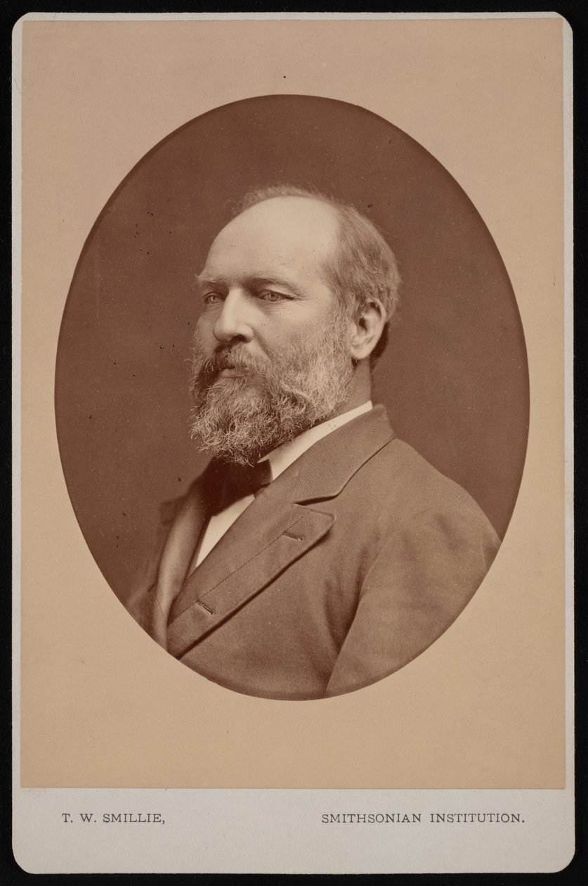 James Abram Garfield portréja 1831-1881, 1880 június. alkotó: Thomas William Smillie
