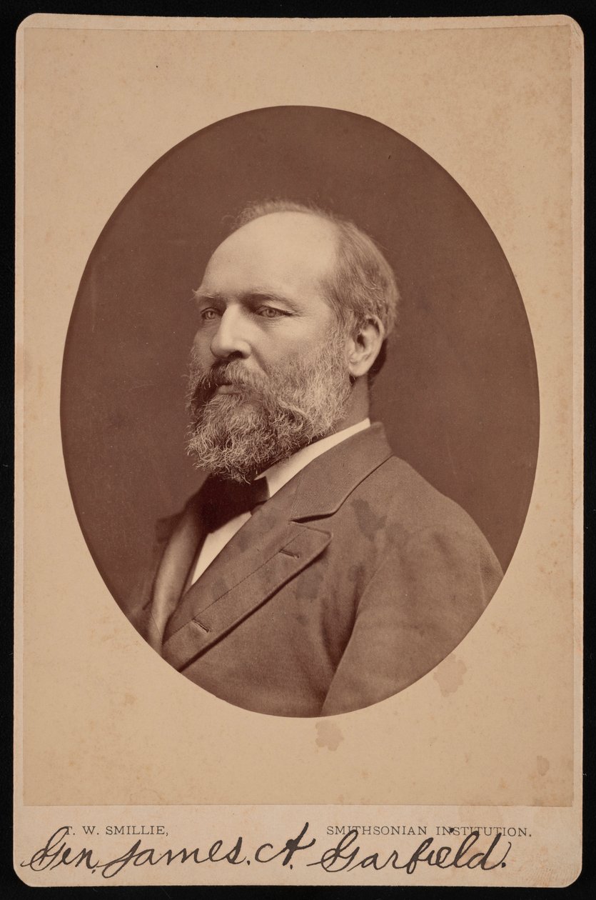 James Abram Garfield portréja 1831-1881, 1880 június. alkotó: Thomas William Smillie