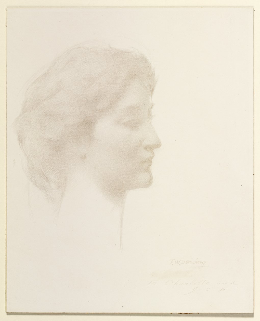 Egy lány feje alkotó: Thomas Wilmer Dewing