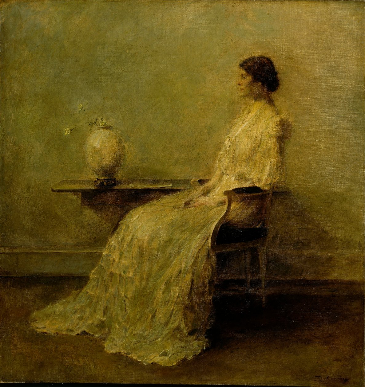 Lady in White (No. 2) alkotó: Thomas Wilmer Dewing