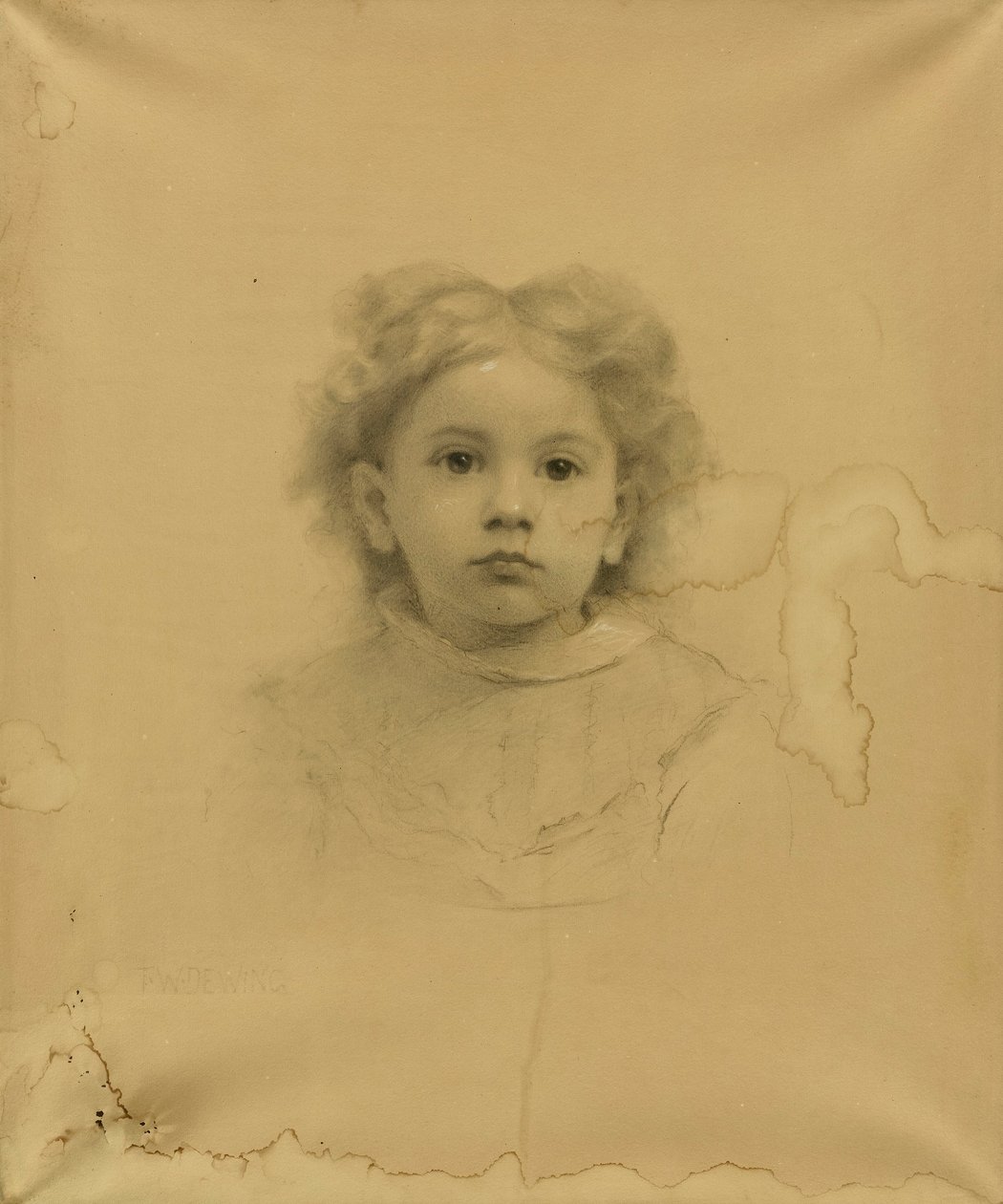 Ethel D. Puffer portréja alkotó: Thomas Wilmer Dewing