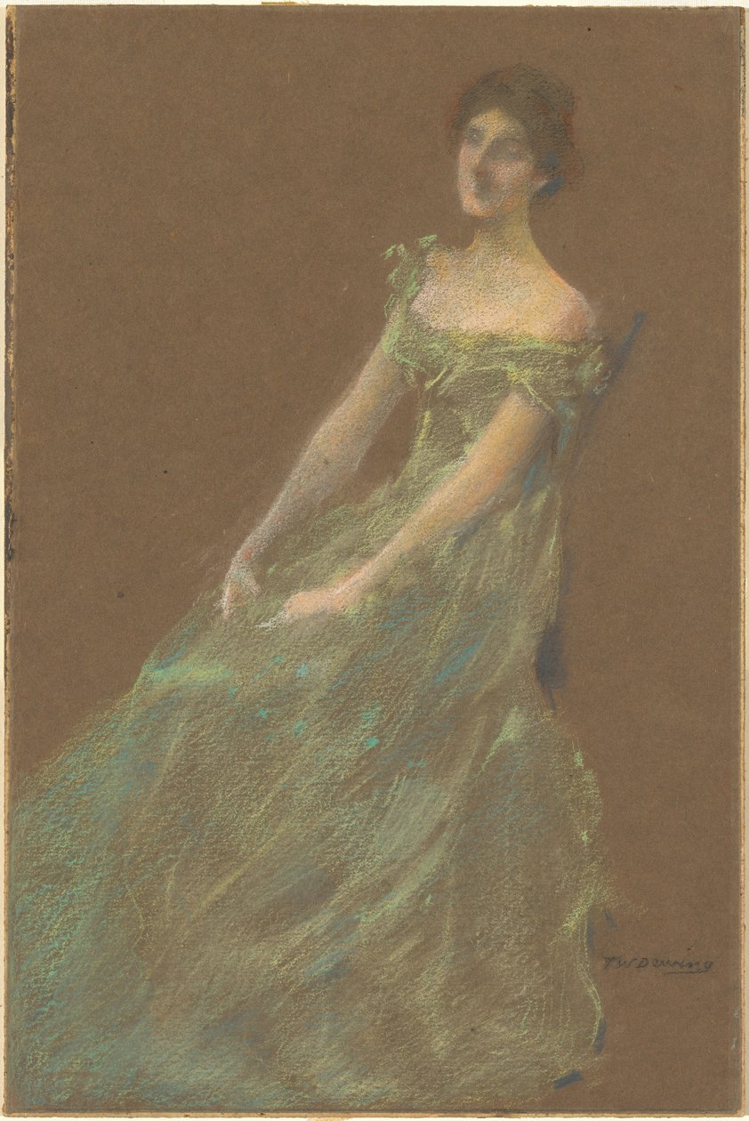 A zöld ruha alkotó: Thomas Wilmer Dewing