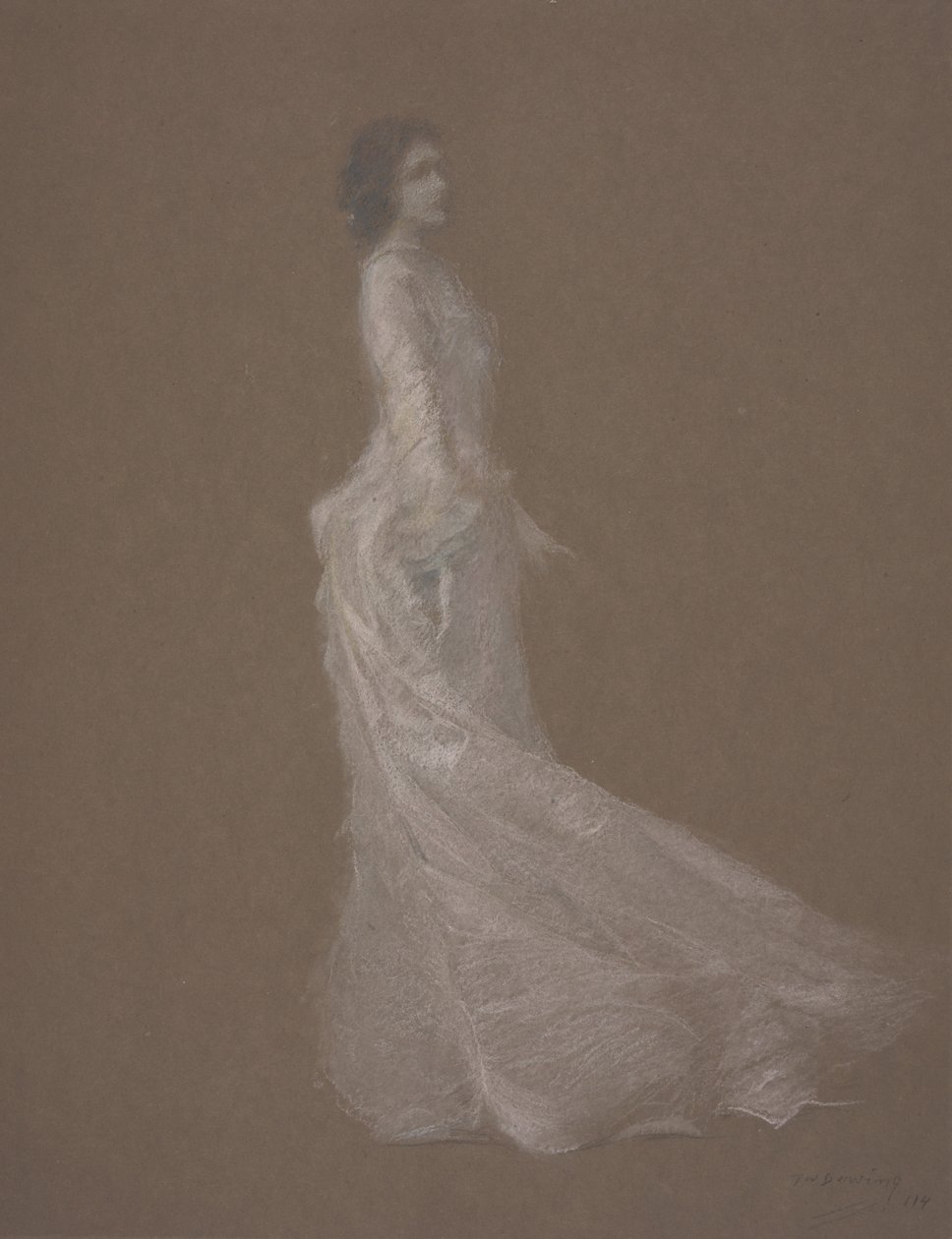 A rózsaszín ruha, 1894 körül alkotó: Thomas Wilmer Dewing