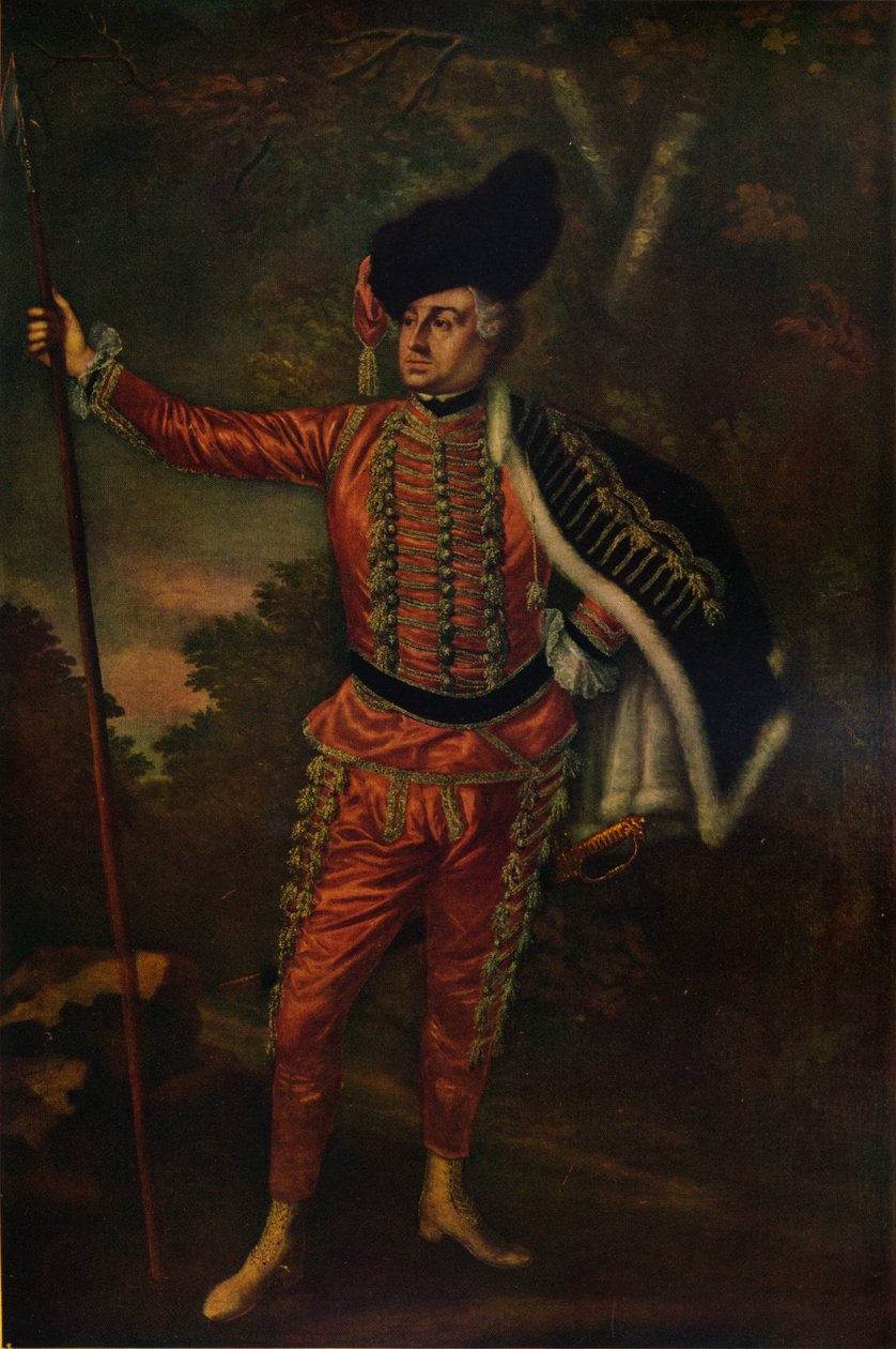 David Garrick, mint Tancred, 1938 alkotó: Thomas Worlidge