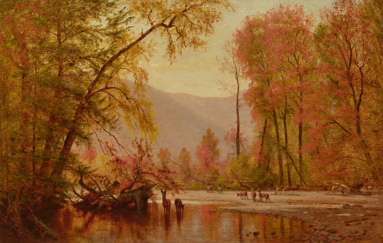 Ősz a Delaware folyón, 1875 körül (olaj, vászon) alkotó: Thomas Worthington Whittredge