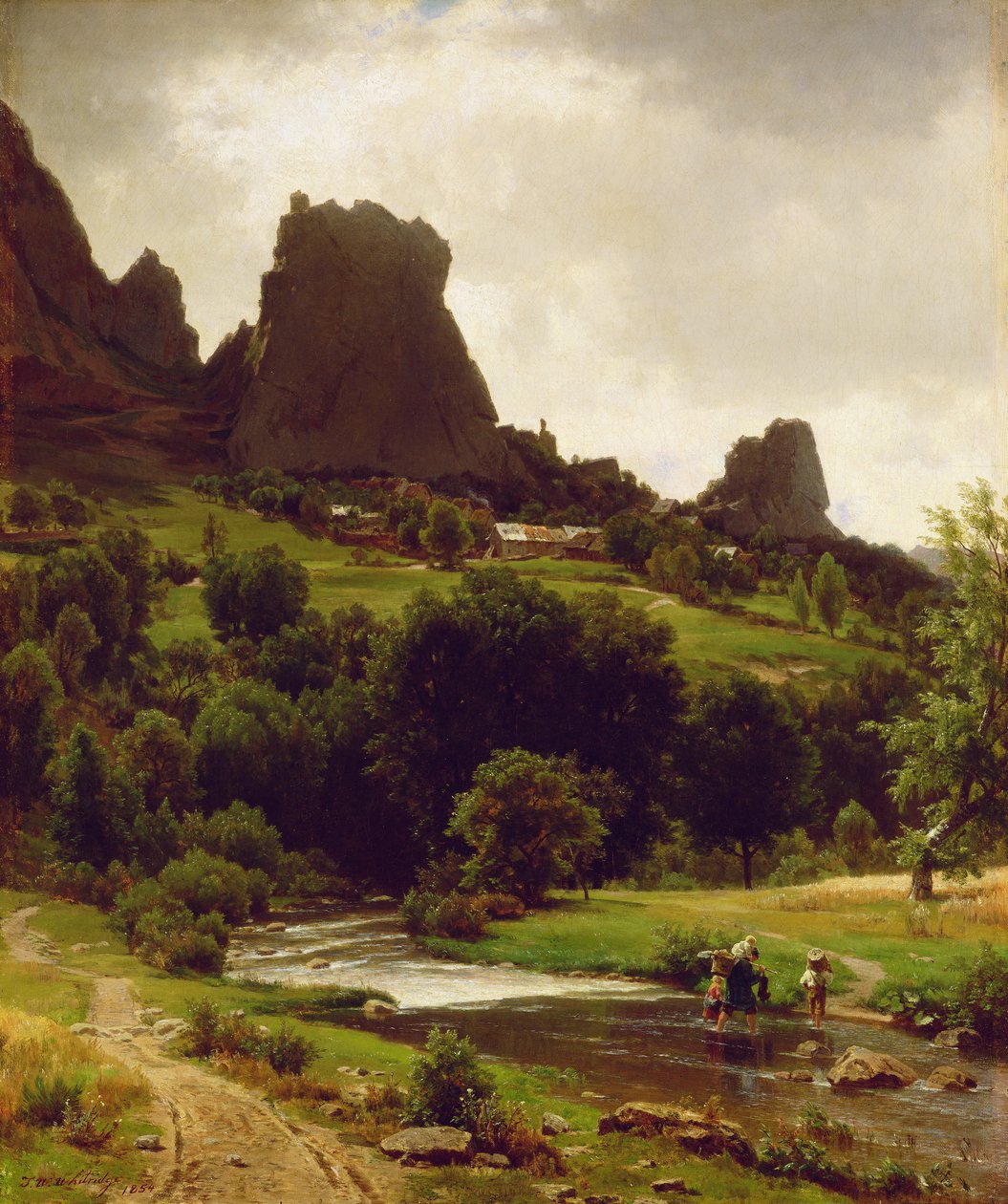 Summer Pastorale (Kallenfels látképe) 1853 (olaj, vászon) alkotó: Thomas Worthington Whittredge