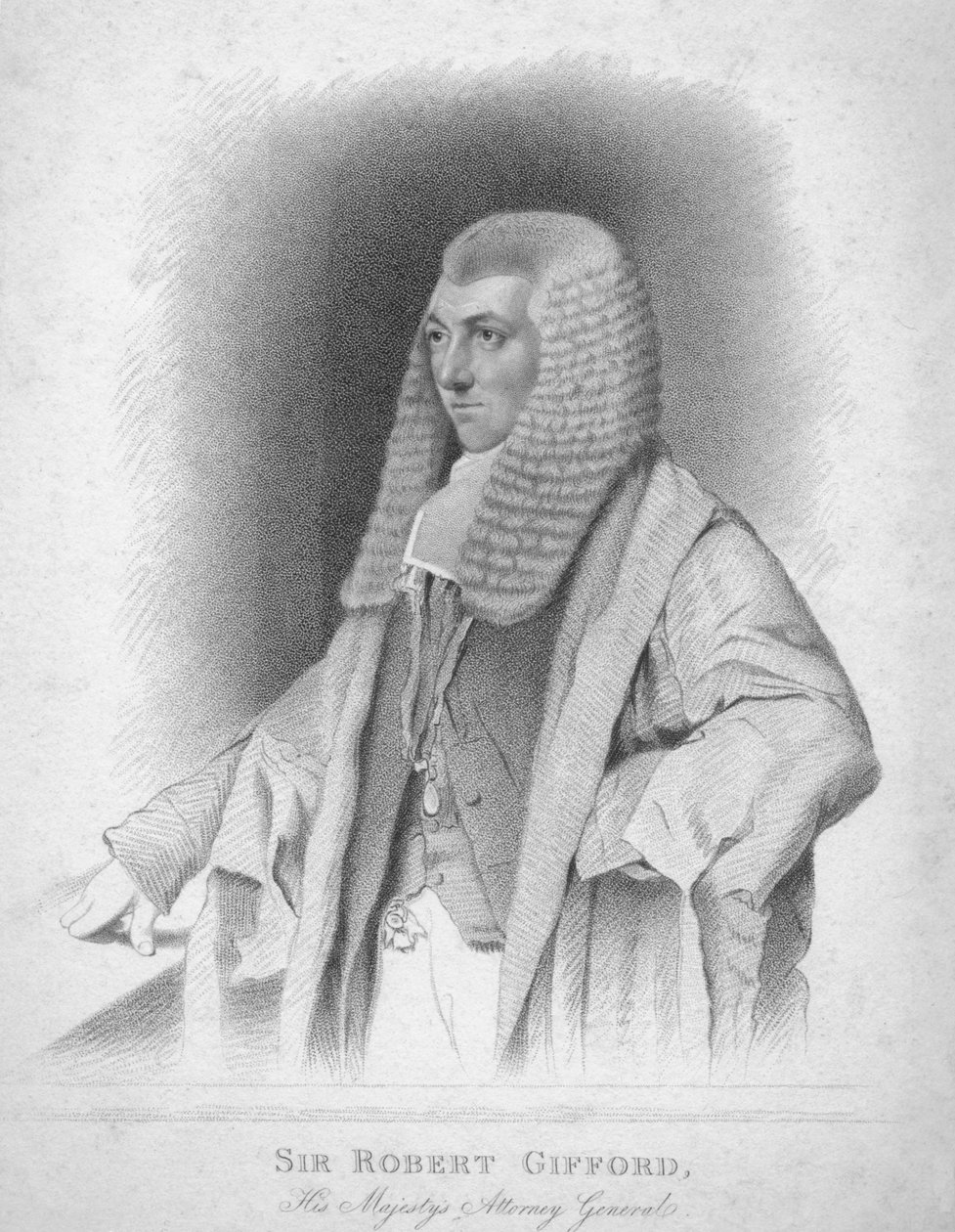 Sir Robert Gifford, Őfelsége Főügyész, 1820. alkotó: Thomas Wright