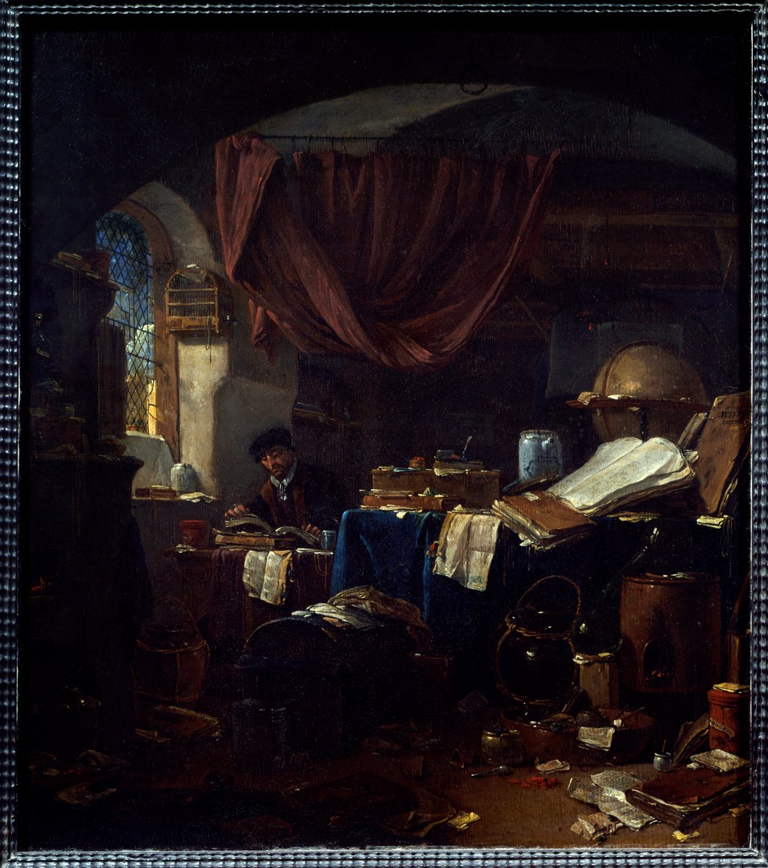 Kilátás egy alkimista laboratóriumára Thomas Wyck (1616-1677) festménye, 17. századi Caen, Szépművészeti Múzeum. alkotó: Thomas Wyck