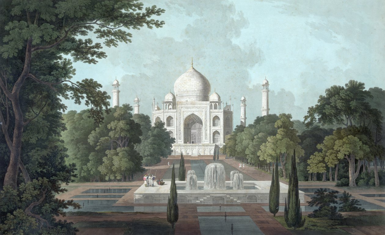 Kilátás a Taj Mahalra alkotó: Thomas und William Daniell