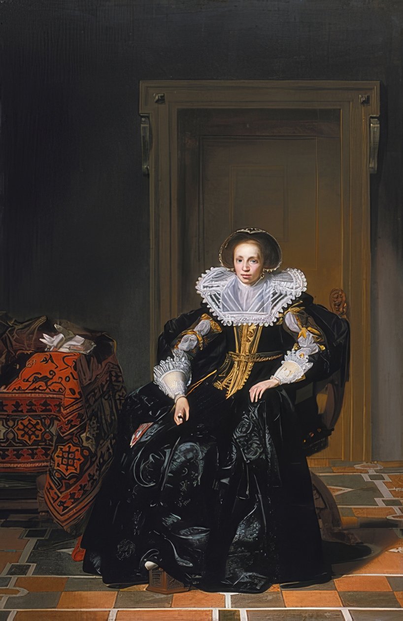 Egy hölgy portréja. 1632 alkotó: Thomas de Keyser