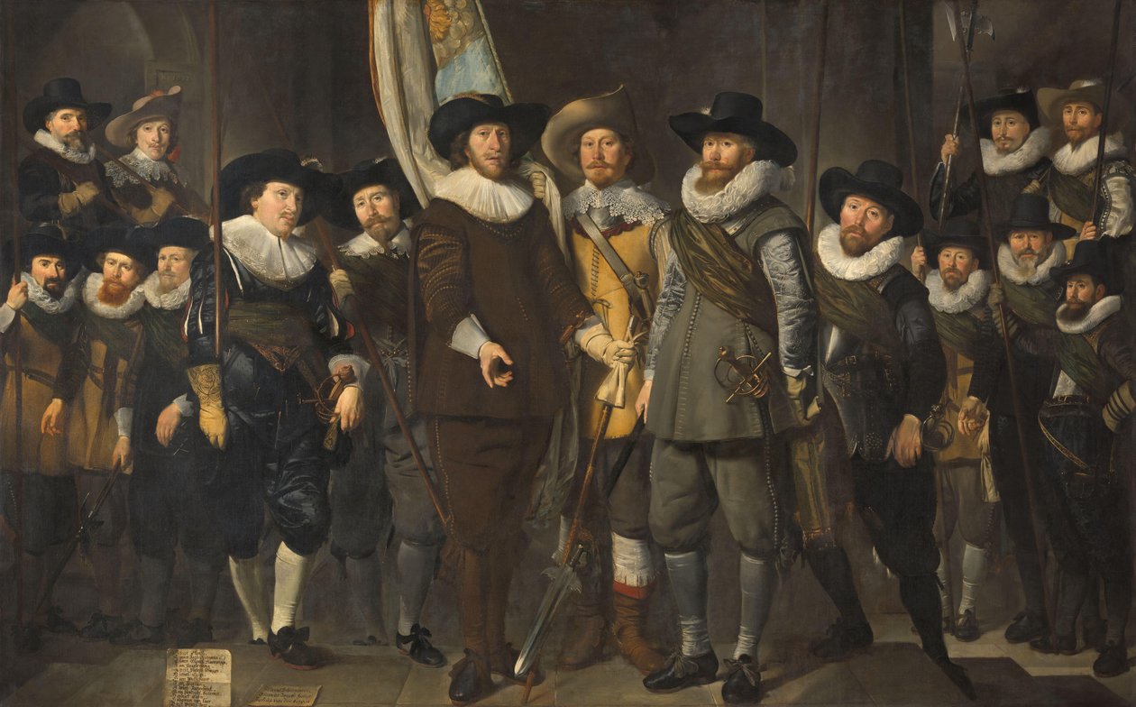 Amszterdam III. kerületének tisztei és más polgárőrei Allaert Cloeck kapitány és Lucas Jacobsz Rotgans hadnagy parancsnoksága alatt alkotó: Thomas de Keyser
