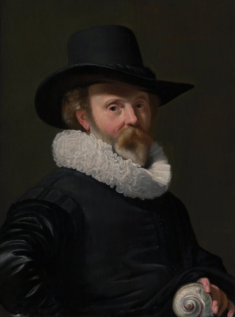 Kagylós férfi portréja, kb. 1625-26. alkotó: Thomas de Keyser