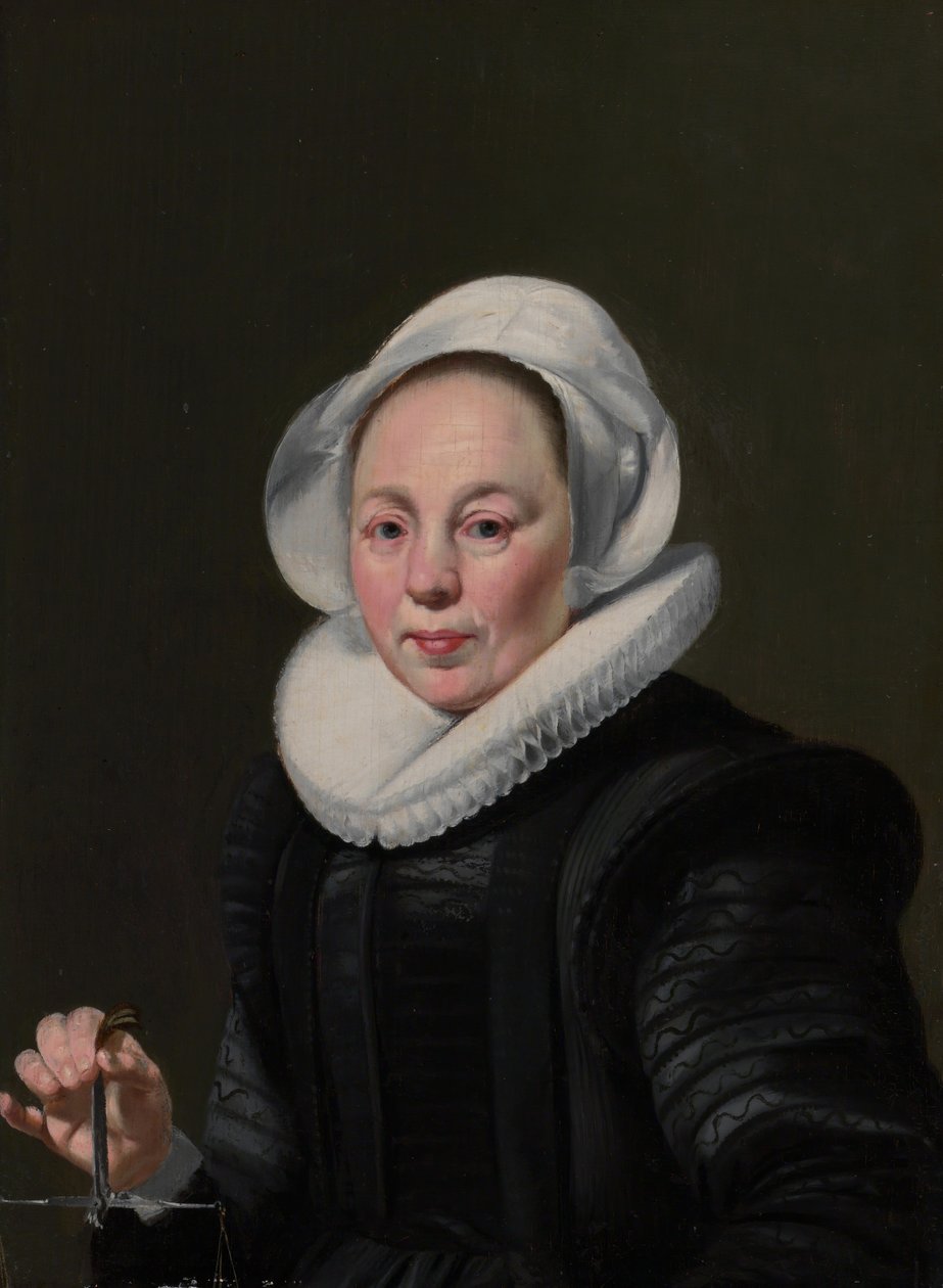 Kiegyensúlyozott nő portréja, kb. 1625-26. alkotó: Thomas de Keyser