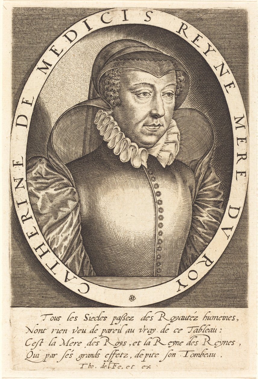 Medici Katalin, Franciaország királynője alkotó: Thomas de Leu