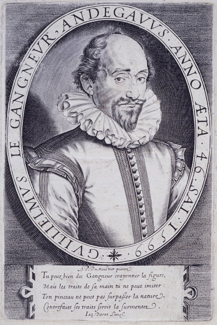 Guillaume Le Gangneur (1553-1624), a francia király kamara titkárának portréja alkotó: Thomas de Leu