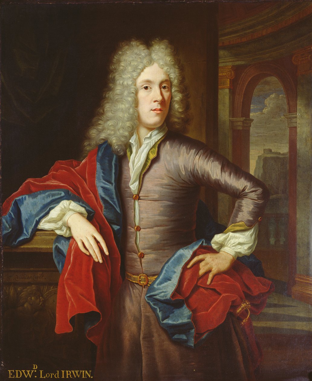 Edward, Irwin 4. vikomt (1686-1714) portréja (olaj, vászon) alkotó: Thomas van der Wilt