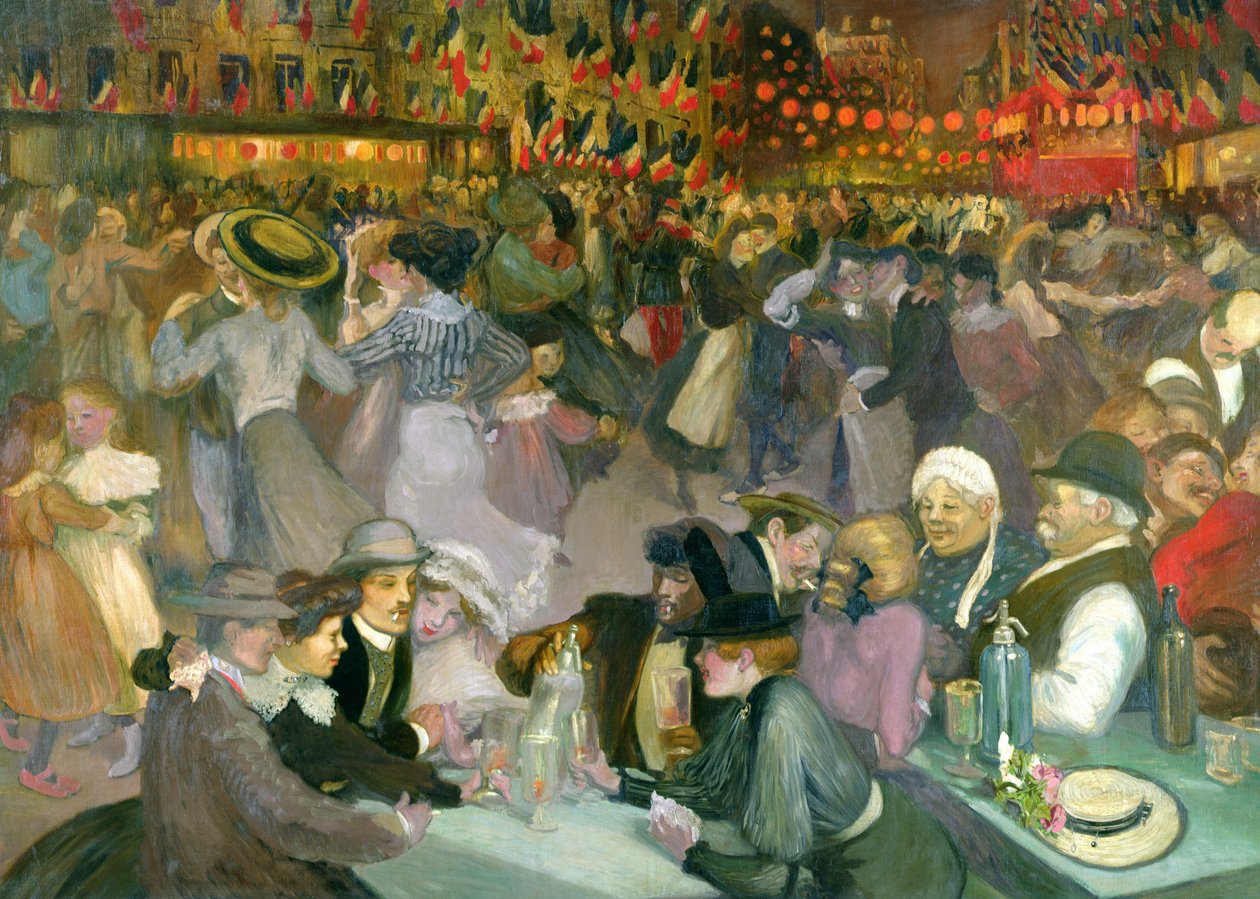 Bál július 14-én alkotó: Théophile Alexandre Steinlen