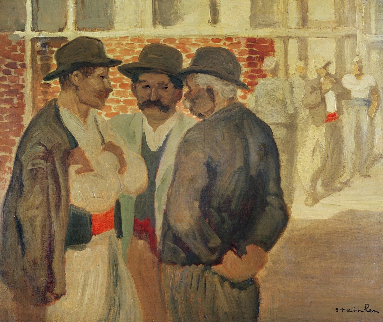 Építőmunkások, alkotó: Théophile Alexandre Steinlen