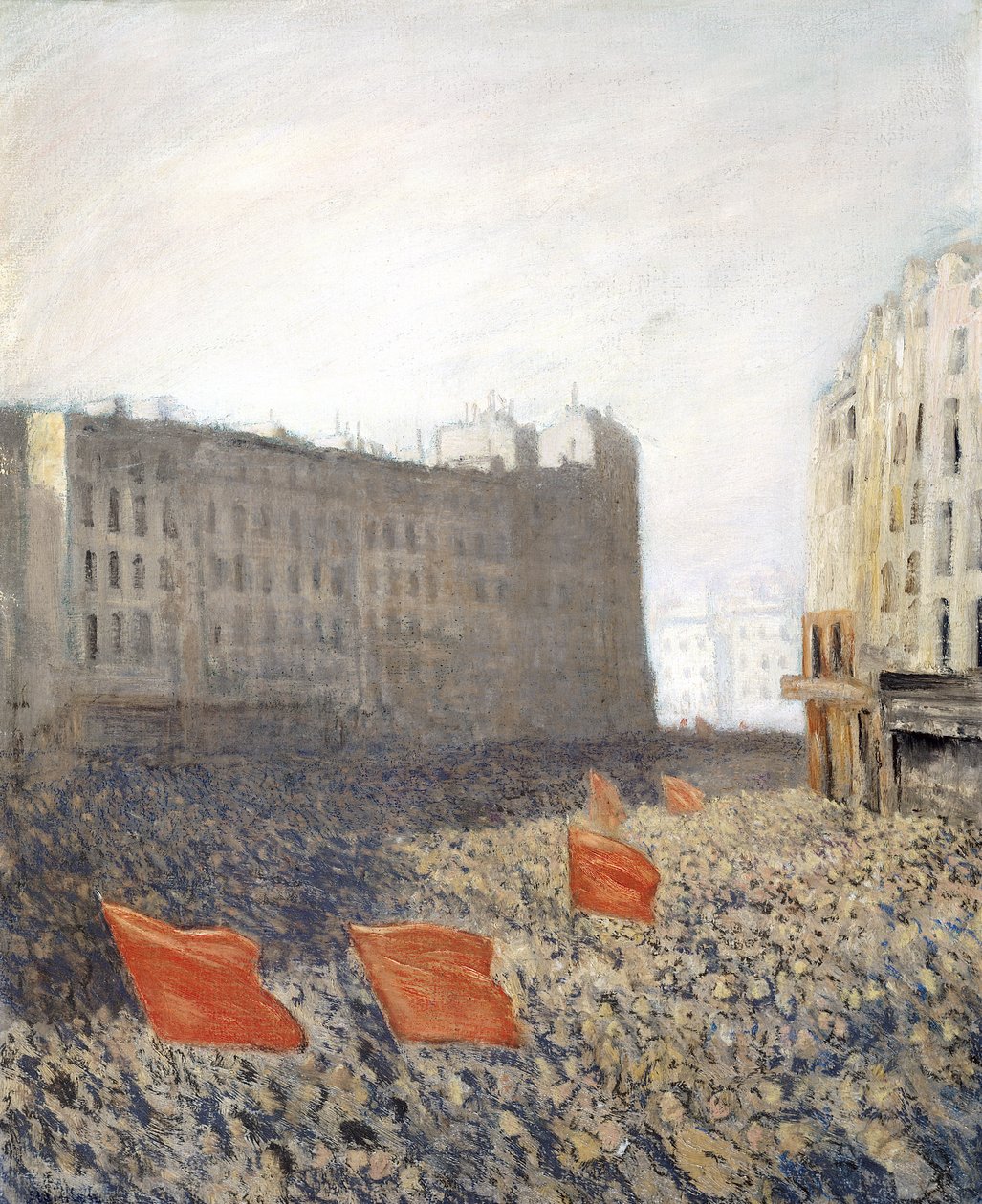 A demonstráció, 1905 alkotó: Théophile Alexandre Steinlen