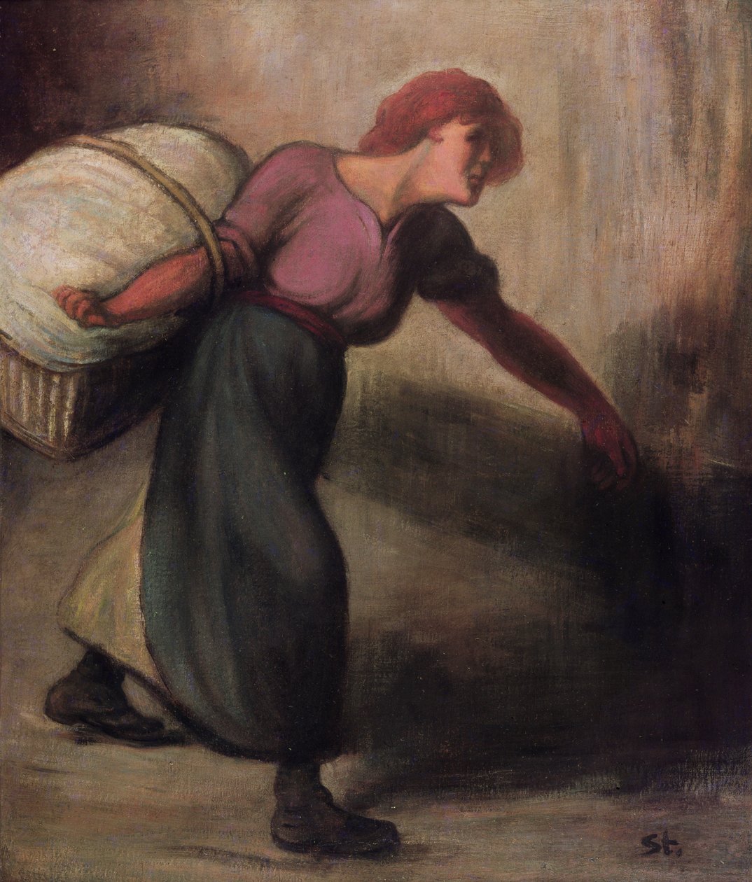 A mosónő, 1894 alkotó: Théophile Alexandre Steinlen
