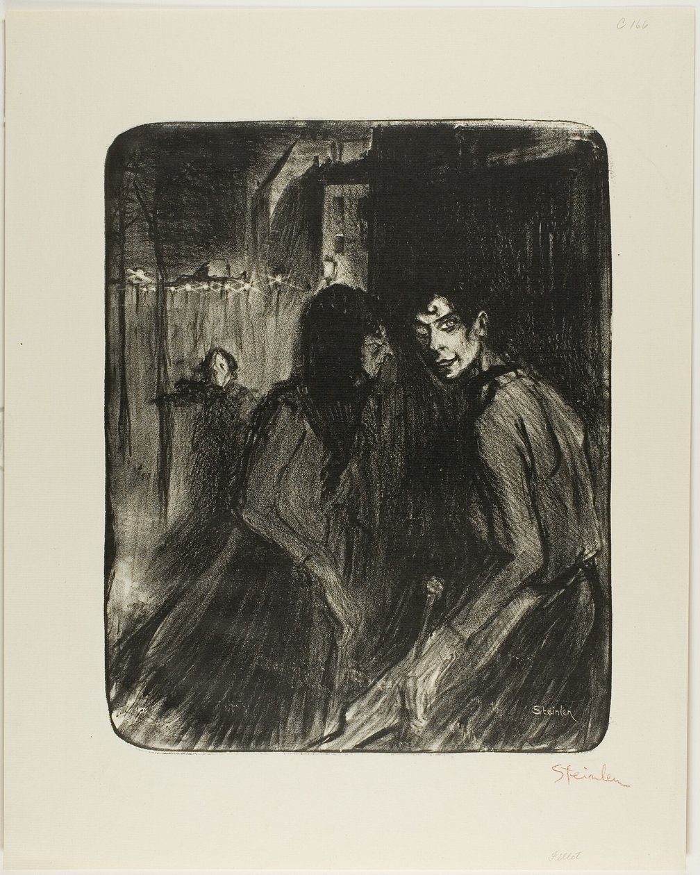 Vitatkozó prostituáltak alkotó: Théophile Alexandre Pierre Steinlen