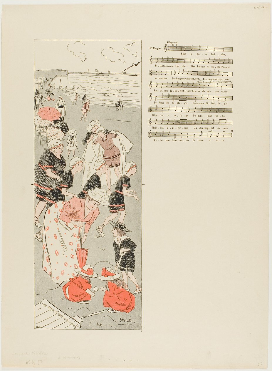 Trouville-ben alkotó: Théophile Alexandre Pierre Steinlen